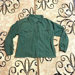 Green corduroy jacket, worn once